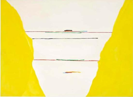 海伦·弗兰肯特尔,《Yellow Saga》,1972。图片:致谢佳士得