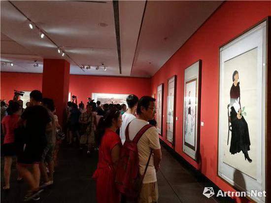 “其命惟新——广东美术百年大展(广东站)”展览现场
