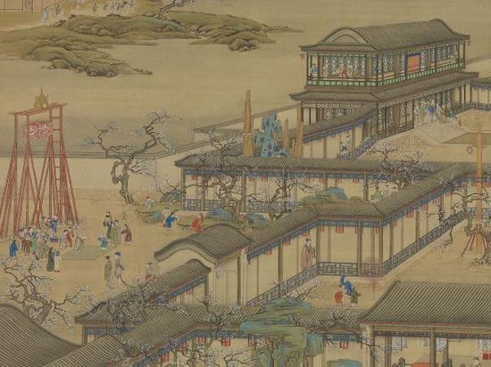 清 画院画 十二月月令图 一月