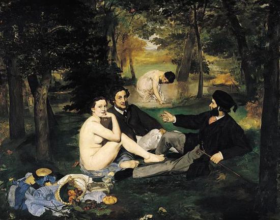 草地上的午餐 208x264cm 布面油画 1862年