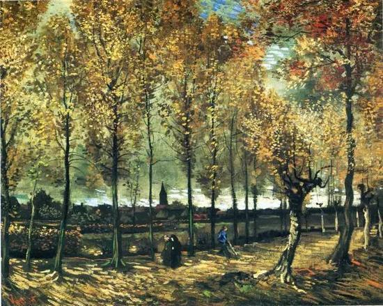 Lane with poplars near Nuenen, 1885
