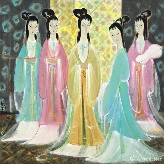 ▲《五美图》