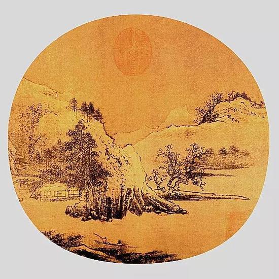 雪溪乘兴图:佚名,台北故宫博物院藏。
