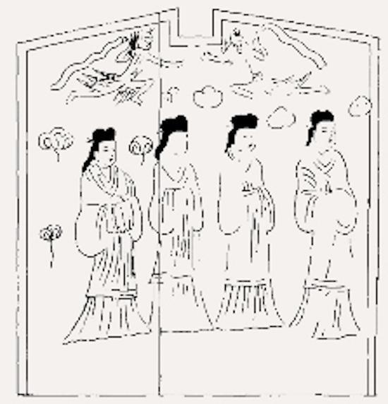 图3.2 山西大同智家堡沙场墓石椁西壁壁画