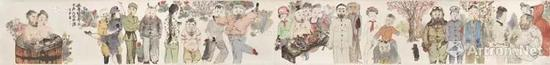 ▲李津2011年作 雅鲁赞布江水再长也有源  成交价:220万港币