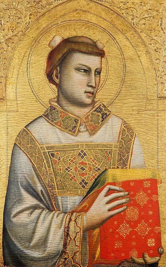 © Firenze, Archivio fotografico della Fondazione Horne 乔托 《圣史蒂芬》 1320—1325 木板蛋彩画 意大利佛罗伦萨霍恩基金会藏
