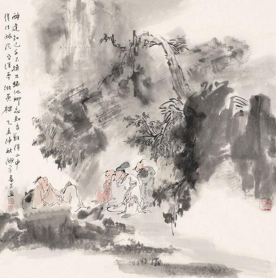 醉逢知己 68cmX68cm,2015