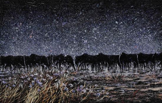 星空下的芸芸众生-2号 All Living Creatures Under the Starry Sky No.2 150x230cm 布面综合材料 Composite Material on Canvas 2017-2018