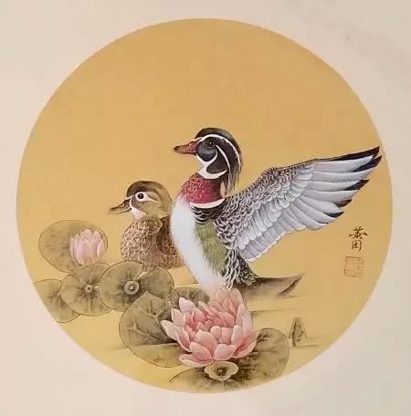 《百年好合》 66cm×66cm