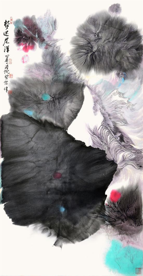 陆沉,梦还尼洋曲(河)之一 138_69cm 2010年-