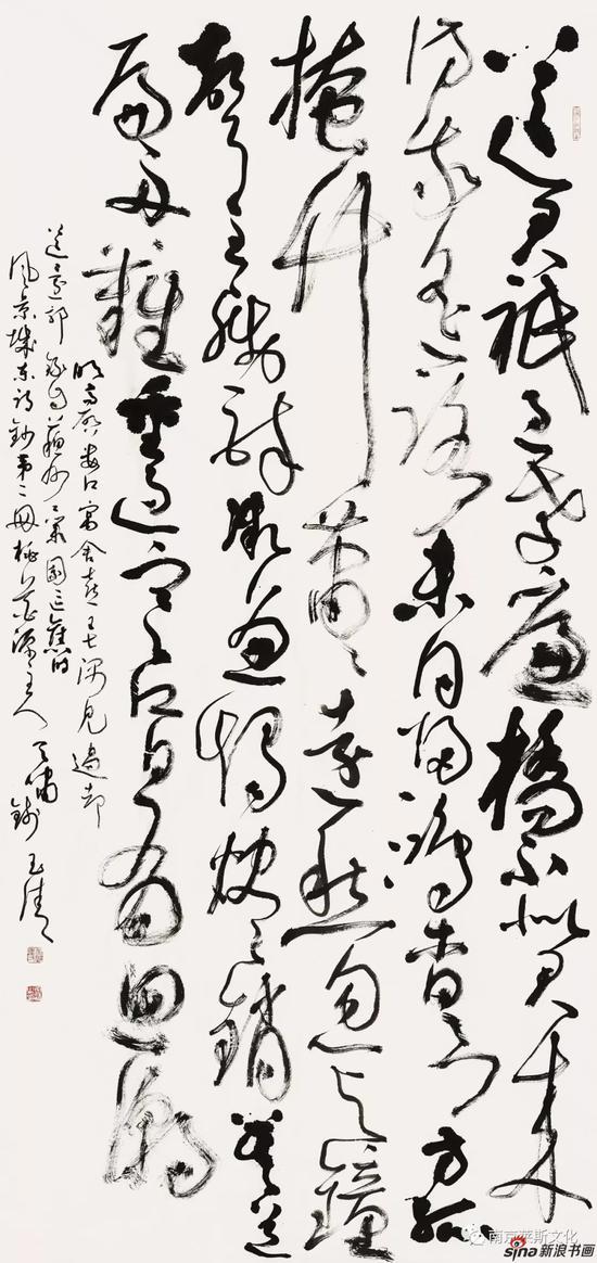 高启诗一首 246cm×116cm