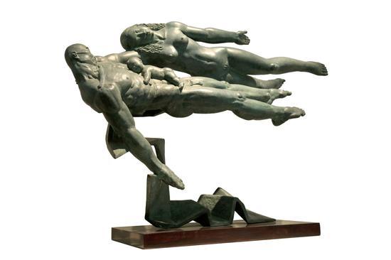 冯国豪-领域巡航之小海军-2012-铜-108x45x87cm