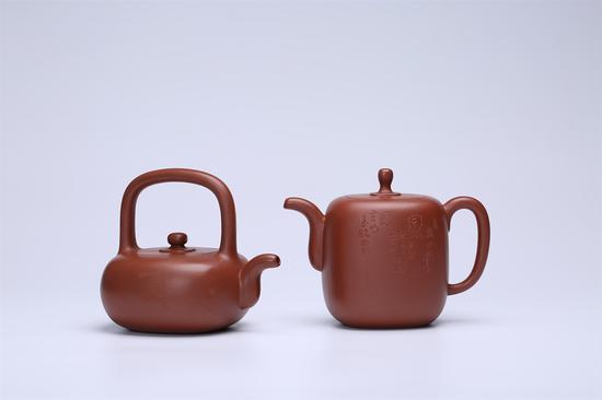 一揽芳华对壶 艺术家喻小芳作品