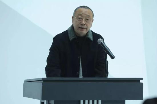 中央美术学院教授、中国艺术职业教育学会副会长兼秘书长孙伟致辞