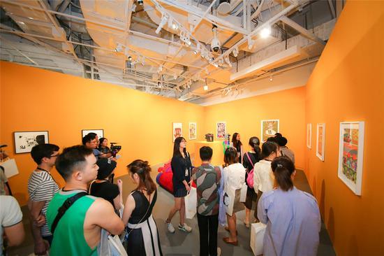 “田名网敬一作品展”现场