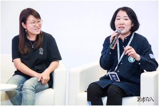 小鸡磕技联合创始人李晓陶(右)