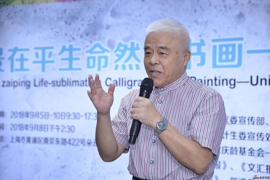 上海杉达大学传媒学院院长、上海教育电视台原副台长 、上海教育报刊总社原党委书记张伯安先生致词