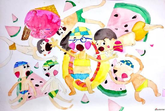 蒋涵(7岁)作品 获“画说人生”征集活动少儿组一等奖