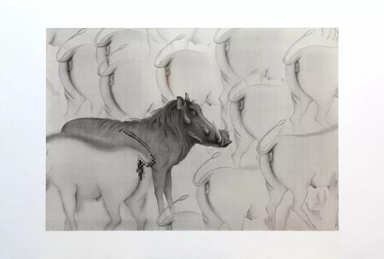 《艺术家》 2018年 绢本水墨 107x154cm