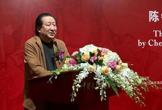 中国国家画院院长、中国美术家协会副主席杨晓阳致辞