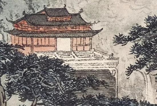 人画的很小,要仔细辨认