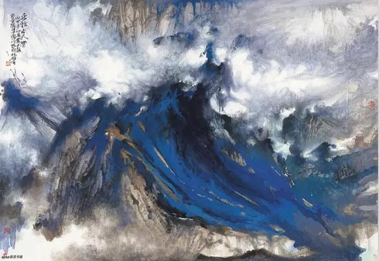 飞扬出天际,102×145cm,纸本