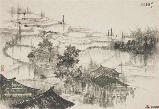 天水灌满好莳秧 45×65