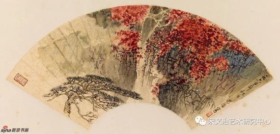 宋文治《秋日》25cm×54.1cm 1965年