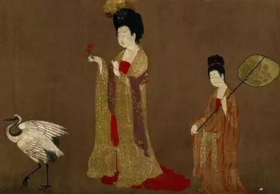 簪花仕女图 周昉 46×180cm 唐代