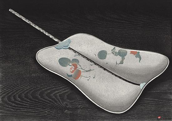 扇之一 水印版画 32cm×46.5cm 1991年