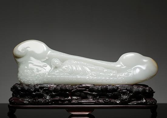 苏然 和田玉籽料玉骨卧佛摆件 28.5×9.5×3.3cm 1176g