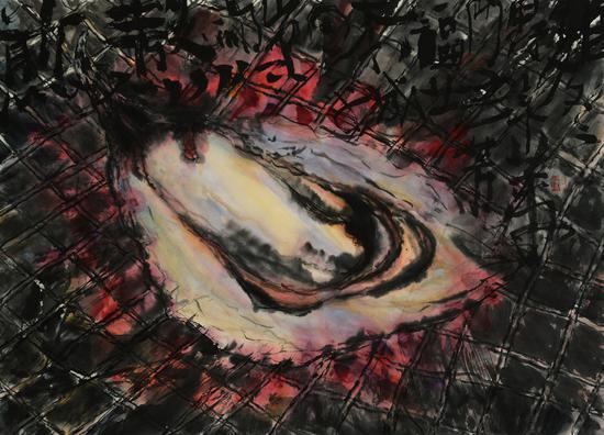 烧蚝 纸本设色 34×46cm 2017