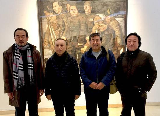 助展嘉宾:著名油画家,山西省油画学会主席,山西省美术家协会副主席(,中央美术学院第4届油画研修班学员),周毅(右二)