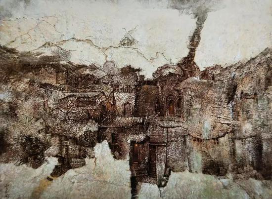 余春明《裂痕》 101*77cm