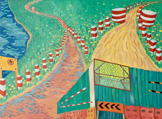 《发新芽》布面油画,110×150cm,2018