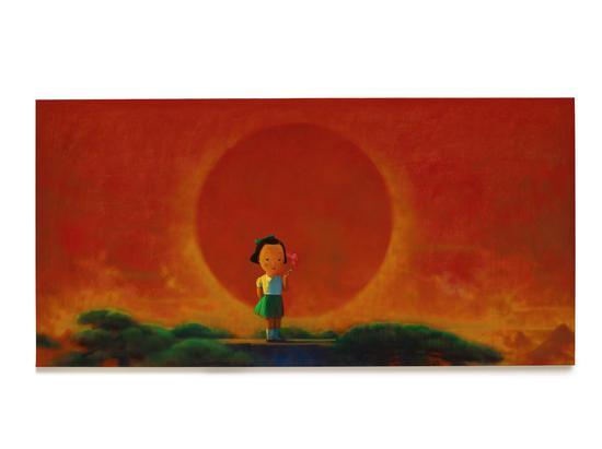 ‘ 吉利翁。库维珍藏’ 刘野《烟》 压克力画布,2001至2002年作 178 x 356.5 公分 估价:2,500万 – 3,500万港元