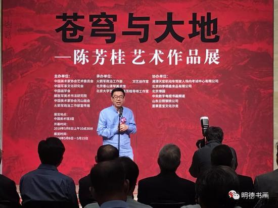 本次展览总策划王鲁湘致辞