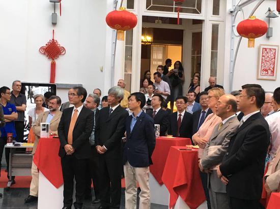 “水+墨:当代艺术中的传统”开幕式现场