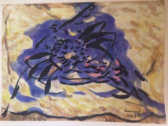 罗巍作品 物2 33x45.5cm 2018年