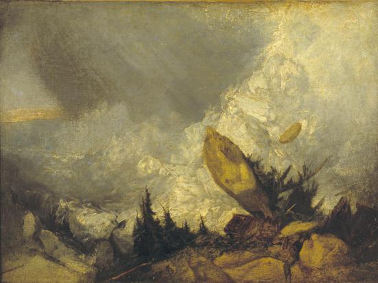 Joseph Mallord William Turner, The Fall of an Avalanche in the Grisons, Oil paint on canvas