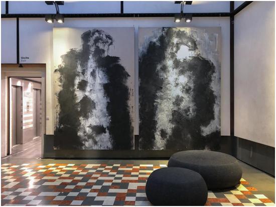 《三鹰图》张方白 / 布面油画 / 300cmx200cm / 2016