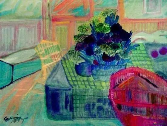窗外有风 杨佴旻 34×44cm 1998年