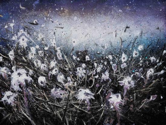 我们来自星尘-3号 We Come from Stardust No.3 90x120cm 布面综合材料 Composite Material on Canvas 2017