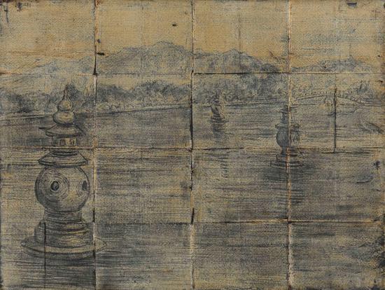 全宝 Quan Bao 10《三潭印月》2015综合材料60x80cm