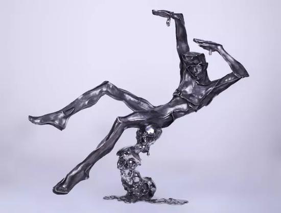 《揭谛!揭谛!》 115×50×102cm 不锈钢 2014