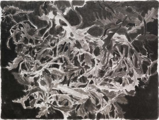 邬一名 荠菜 4 2018 宣纸上水墨 192 x 255 cm
