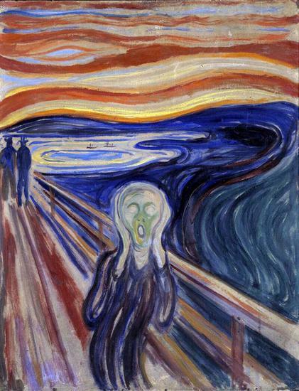 《呐喊》(The Scream),Edvard Munch,1910年