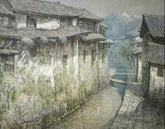 《雪下的古城》