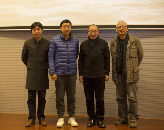 郑闻、李小山、陈琦、邬烈炎合影 德基美术馆供图