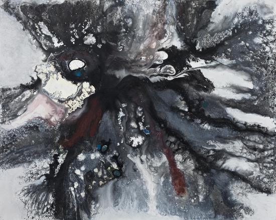 断掉节奏的旋律之十四综合材料2012年100X80CM